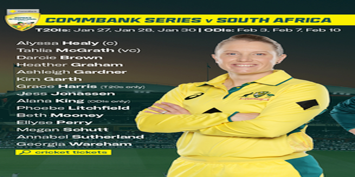 ऑस्ट्रेलिया ने द.अफ्रीका श्रृंखला के लिए महिला टीम की घोषणा की