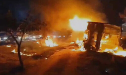 तेलंगाना में बस में लगी आग, महिला की जलकर मौत