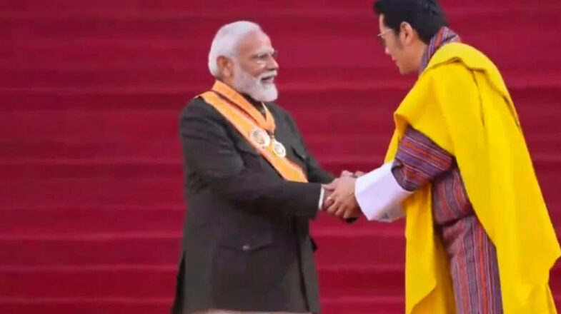 मोदी को भूटान का सर्वोच्च सम्मान